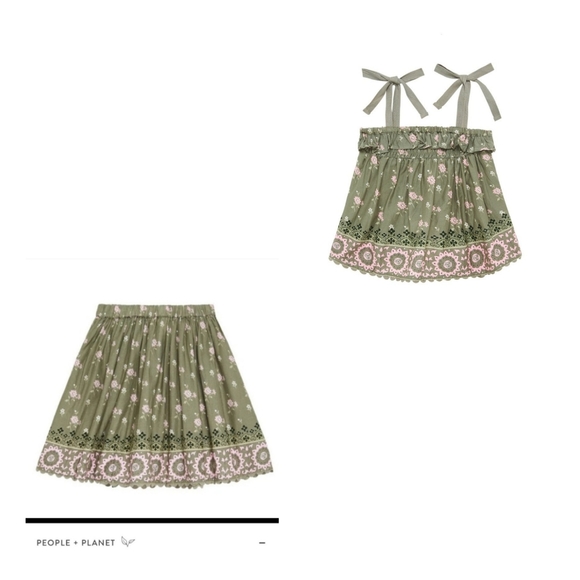 Spell Other - NWT Little Lionheart Shirred Blouse and Mini Skirt